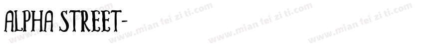 alpha street字体转换